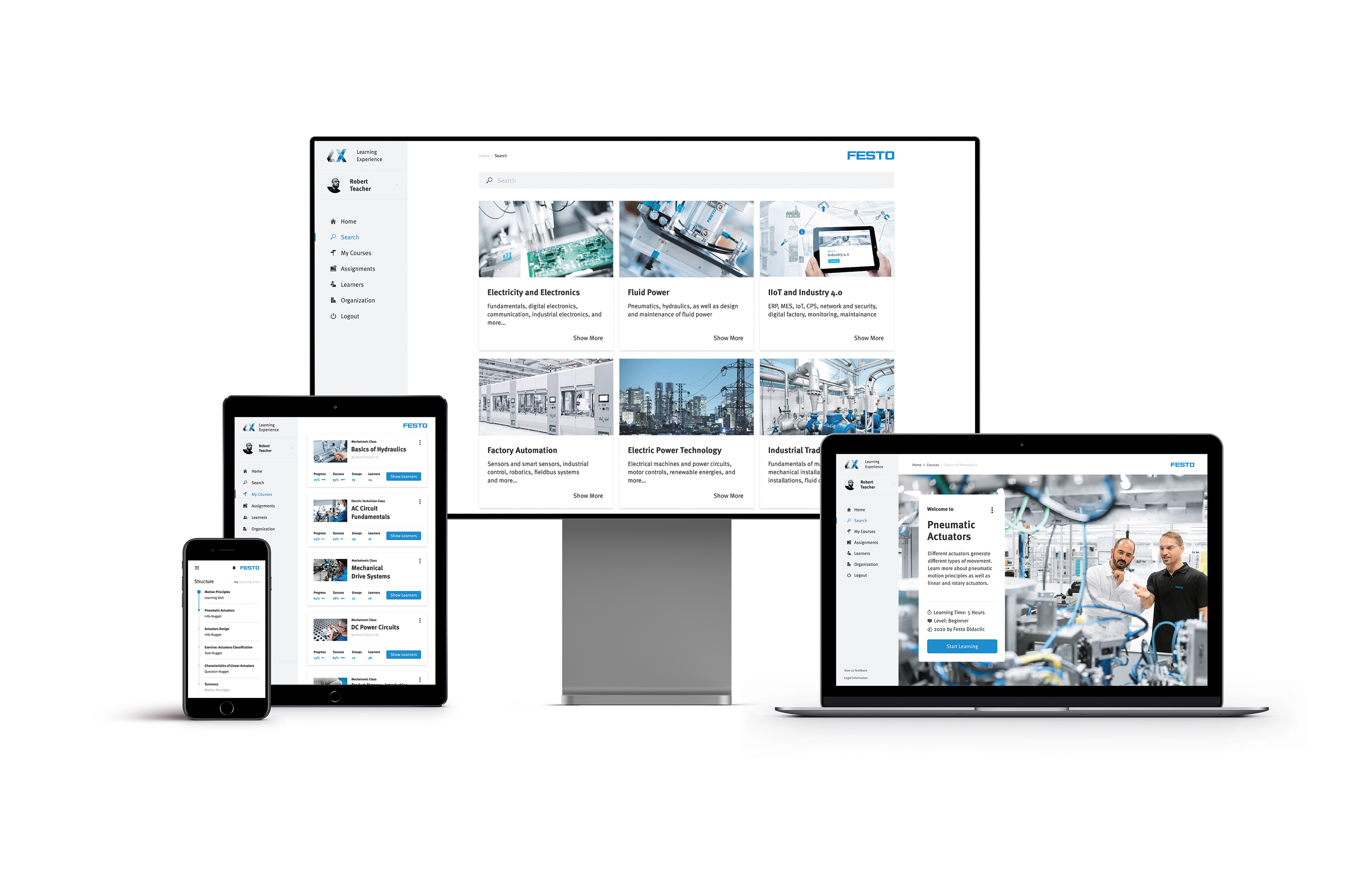 screenshot of Festo Learning Experience